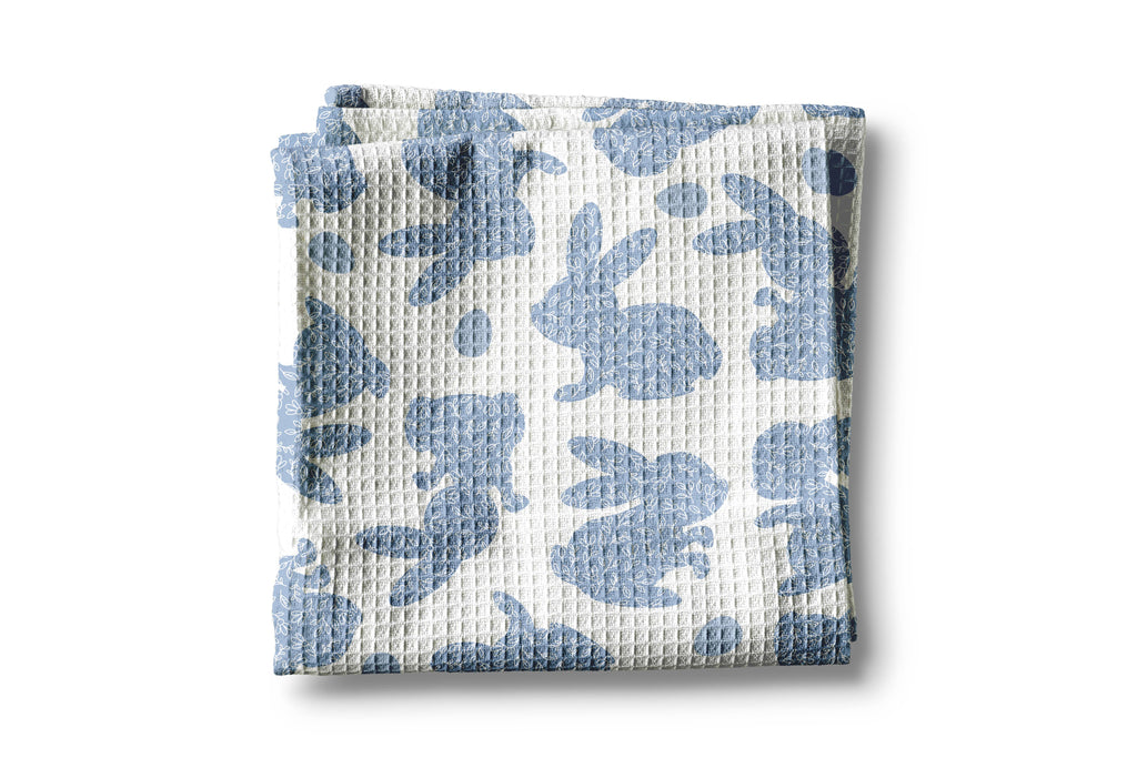 Easter Bunny Rabbit Spring Egg Kitchen Towel Waffle Baking
