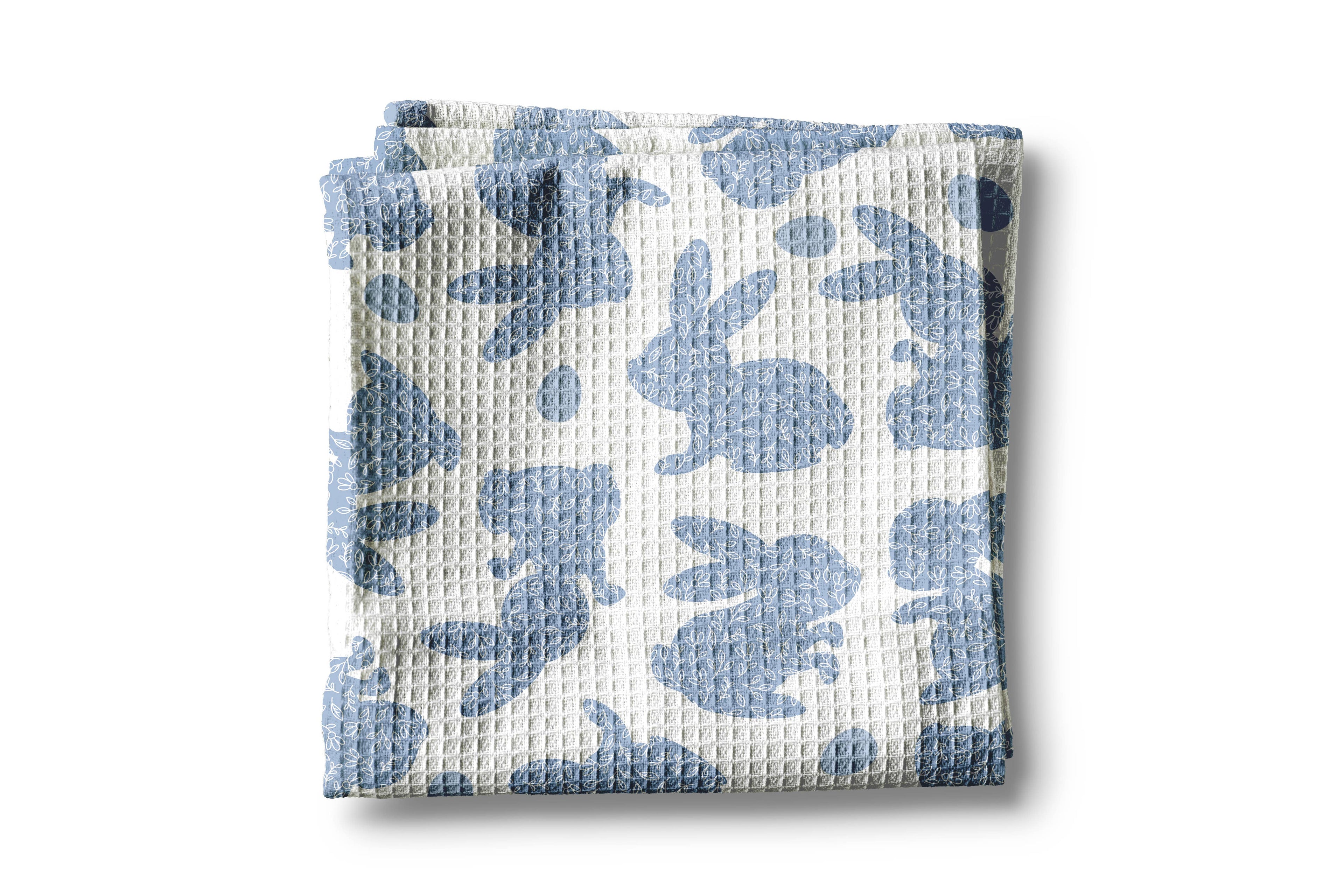 Easter Bunny Rabbit Spring Egg Kitchen Towel Waffle Baking