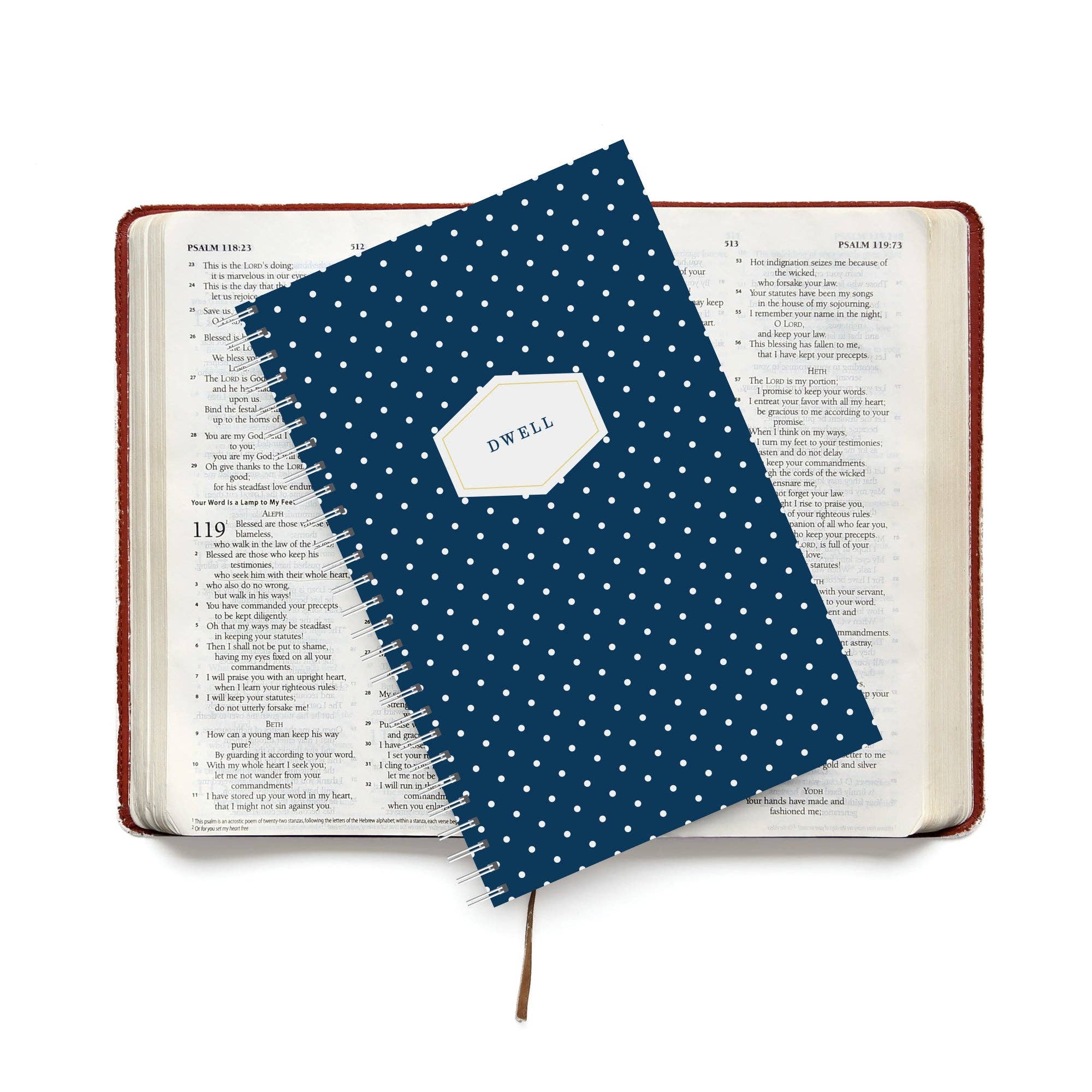 Bible Study Journal, Navy Dot