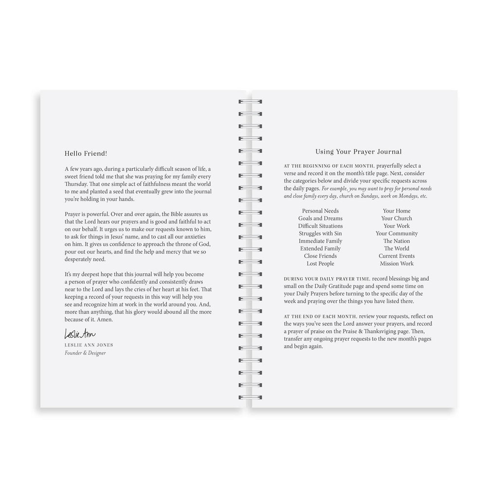 Yearly Prayer Journal, Olive Leaf