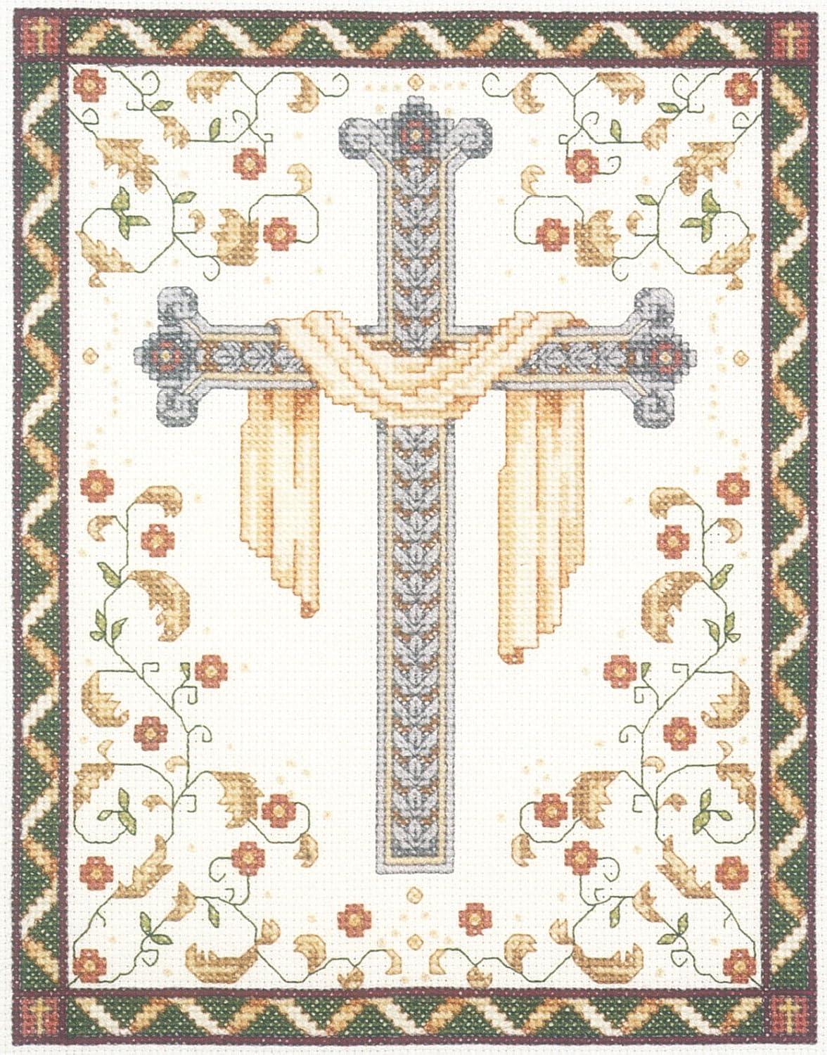 Christian Cross Counted Cross Stitch Kit-8"X10" 14 Count