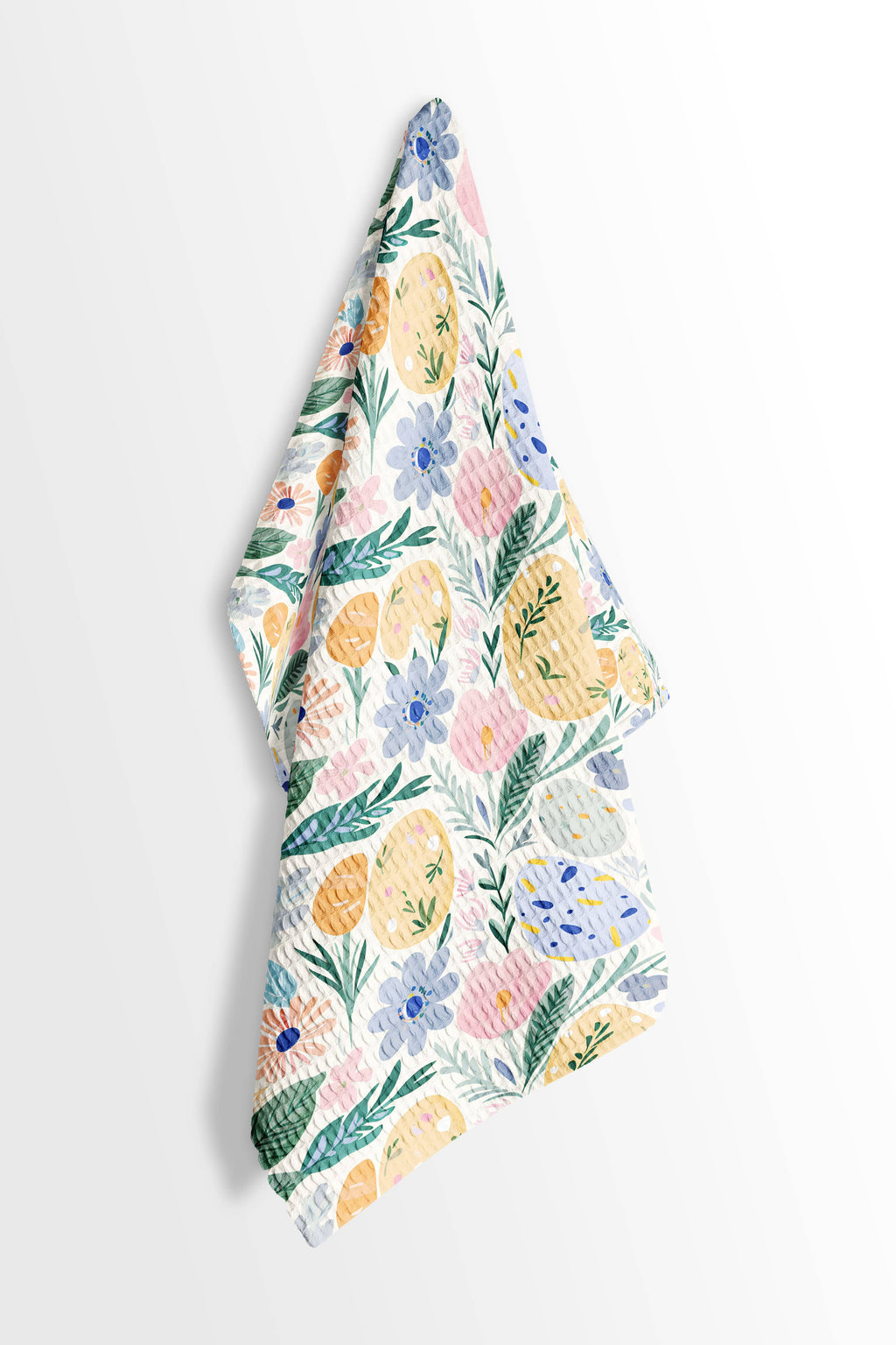 Easter Egg Waffle Dish Towel